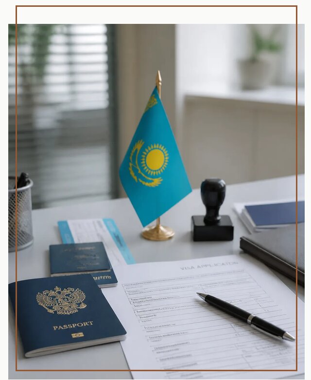 Оформление визы в Казахстан для поездки и работы в Серове