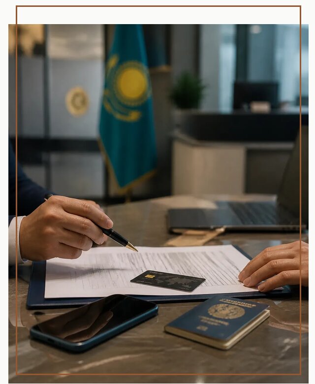Открытие счета и банковской карты в Казахстане в Серове